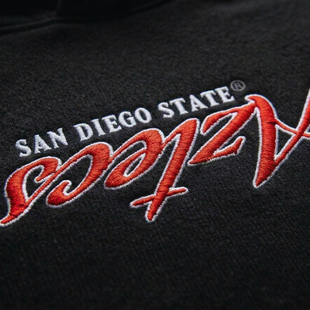 San Diego State Embroidered Hoodie - UPSIDE