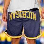 Michigan Varsity Mesh Shorts - UPSIDE