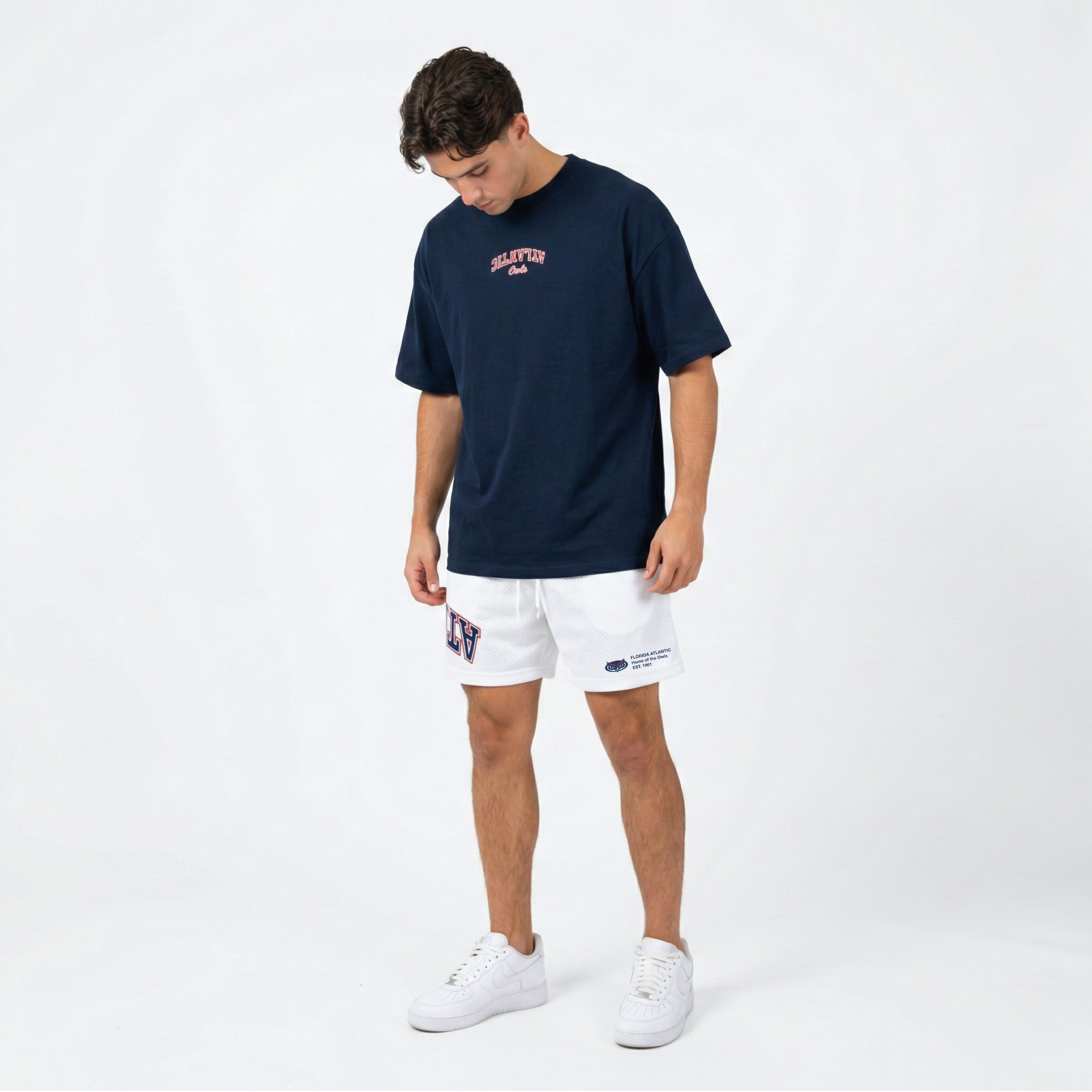Florida Atlantic Embroidered Oversized Tee