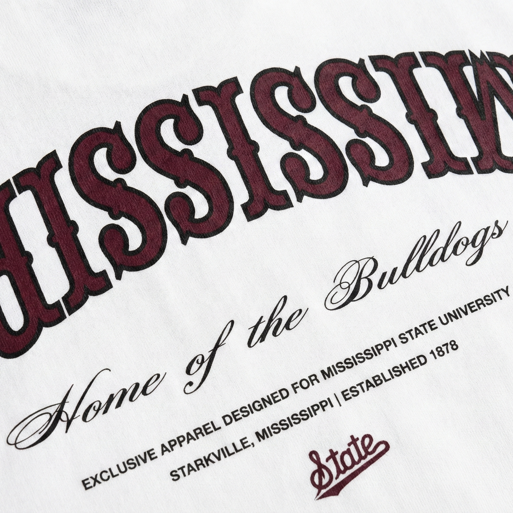 Mississippi State Essentials Oversized Tee