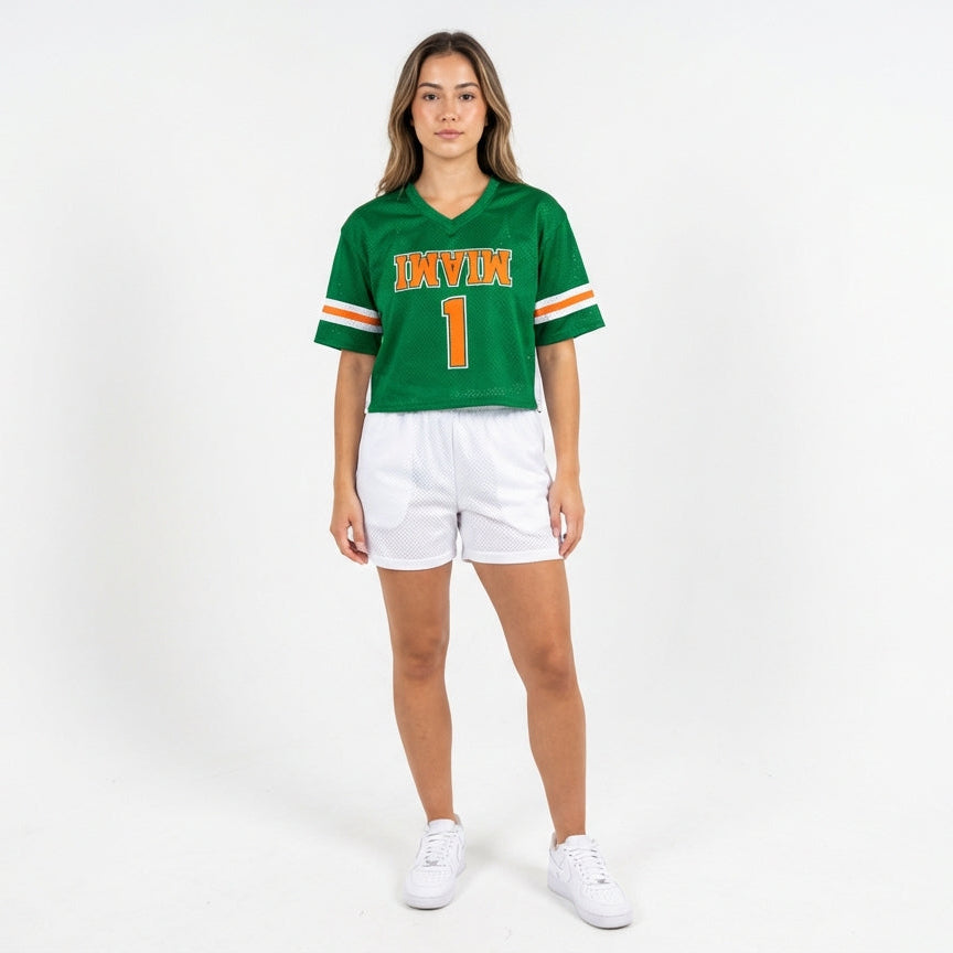 Miami Cropped Mesh Jersey