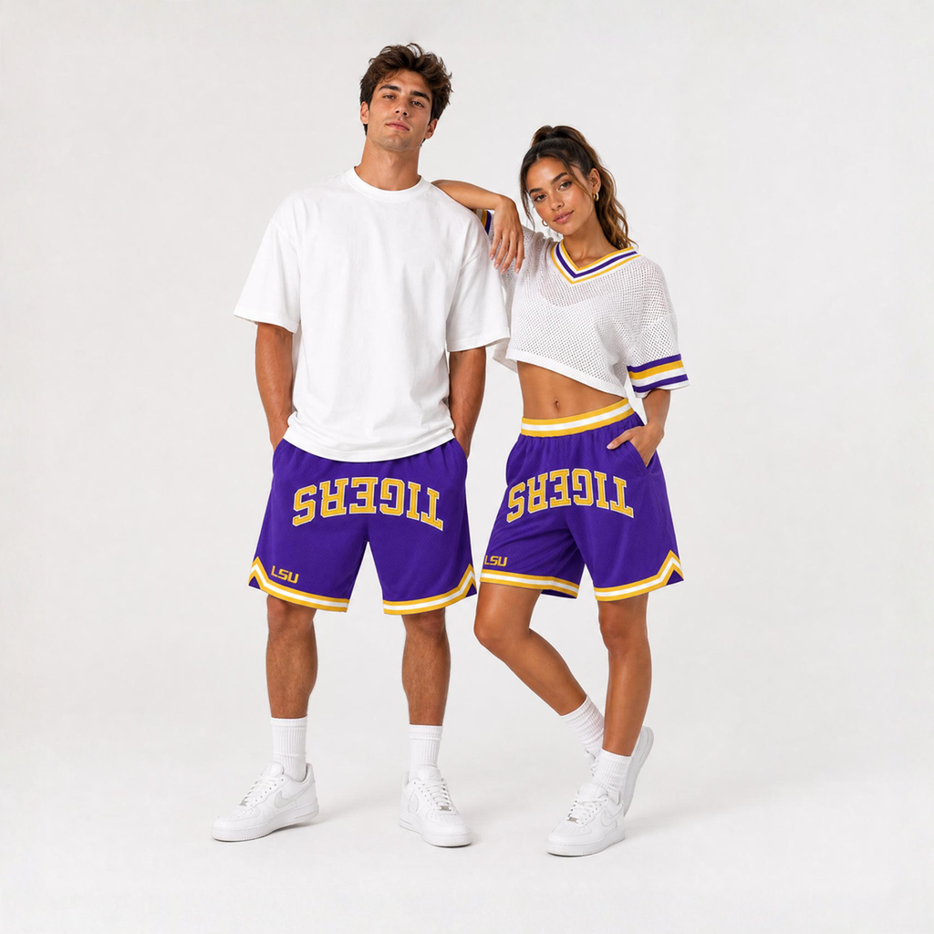 LSU Varsity Mesh Shorts - UPSIDE