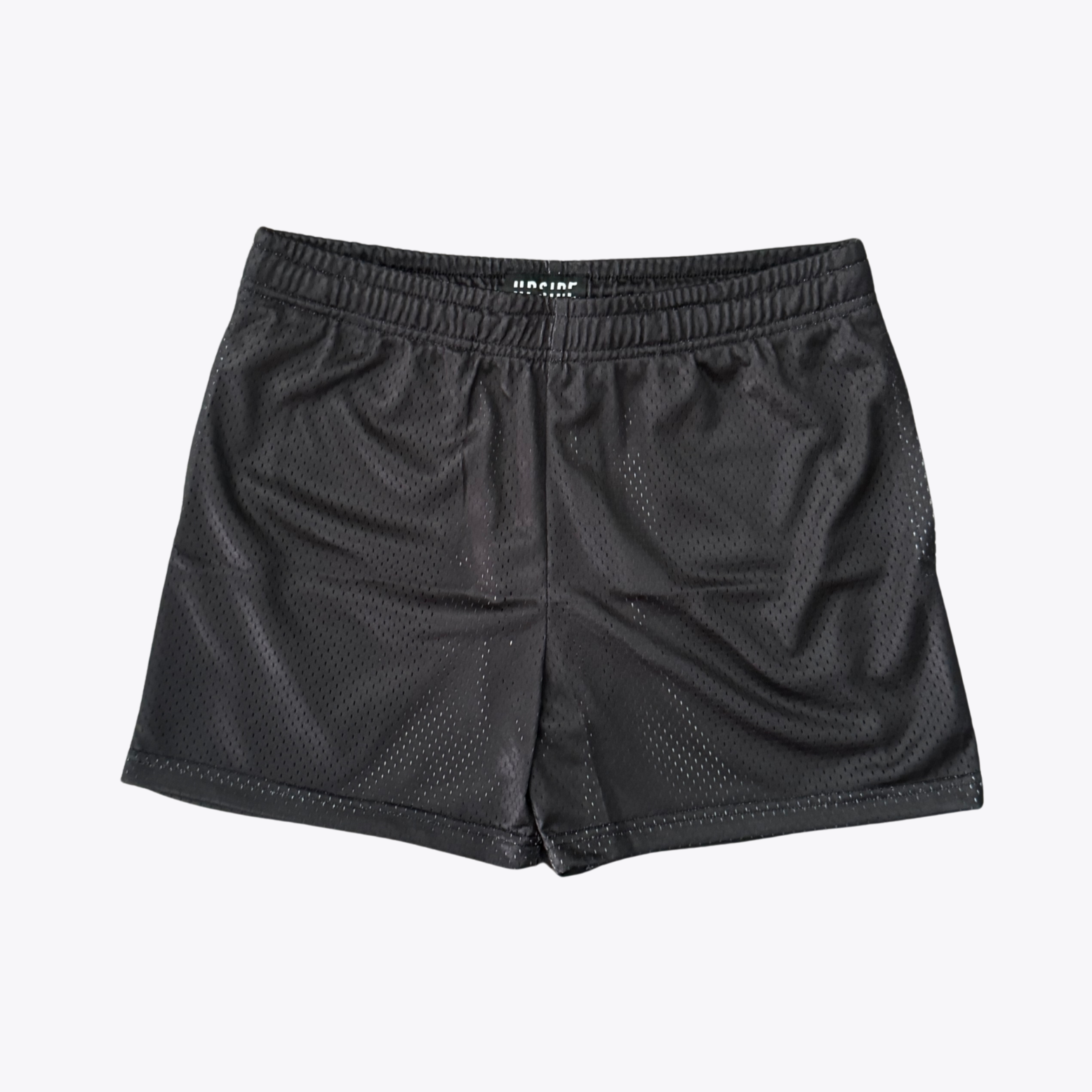 University of Miami Hurricanes (UM) Black Upside Down Women Mesh Shorts for gamedays and tailgates