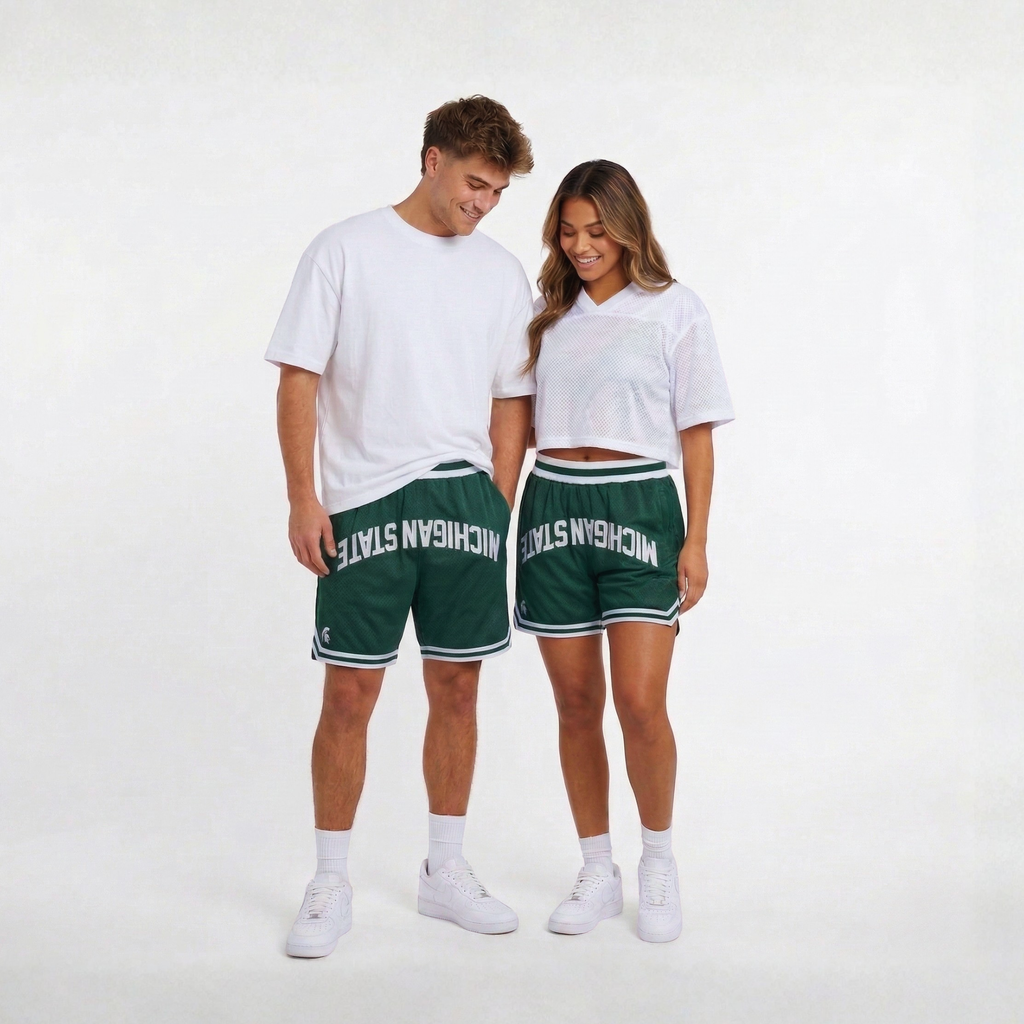 Michigan State Varsity Mesh Shorts - UPSIDE