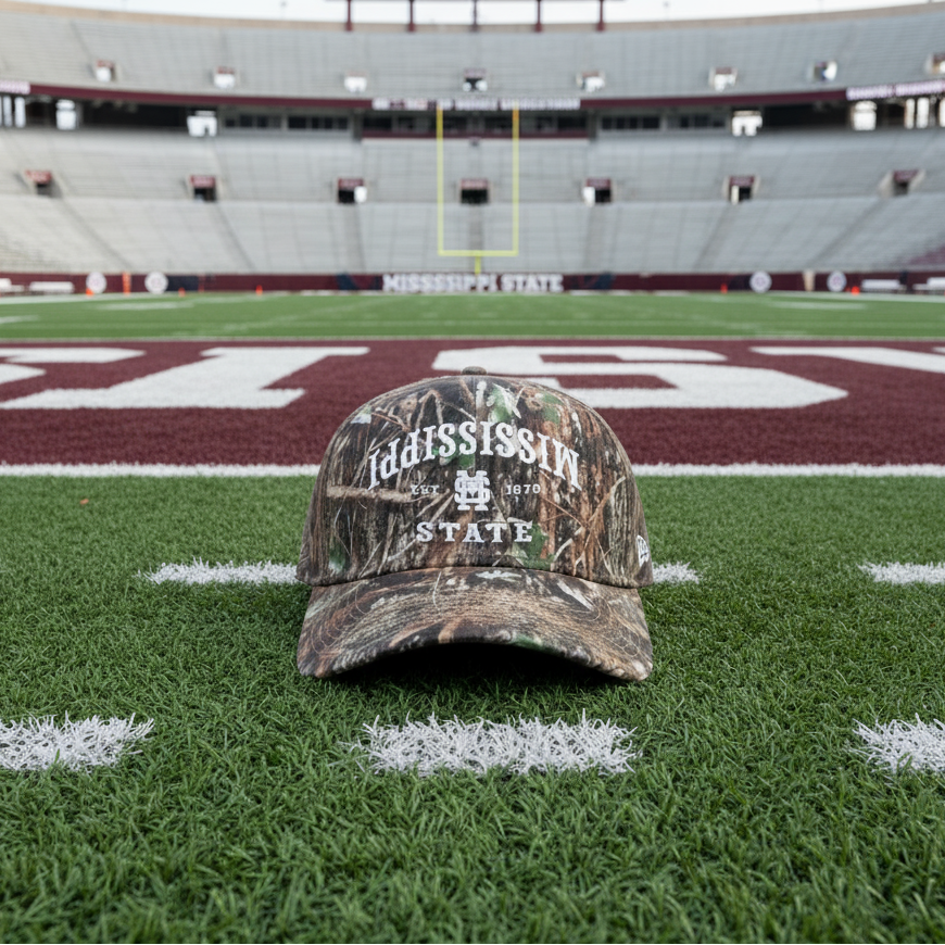Mississippi State Established Camo Hat