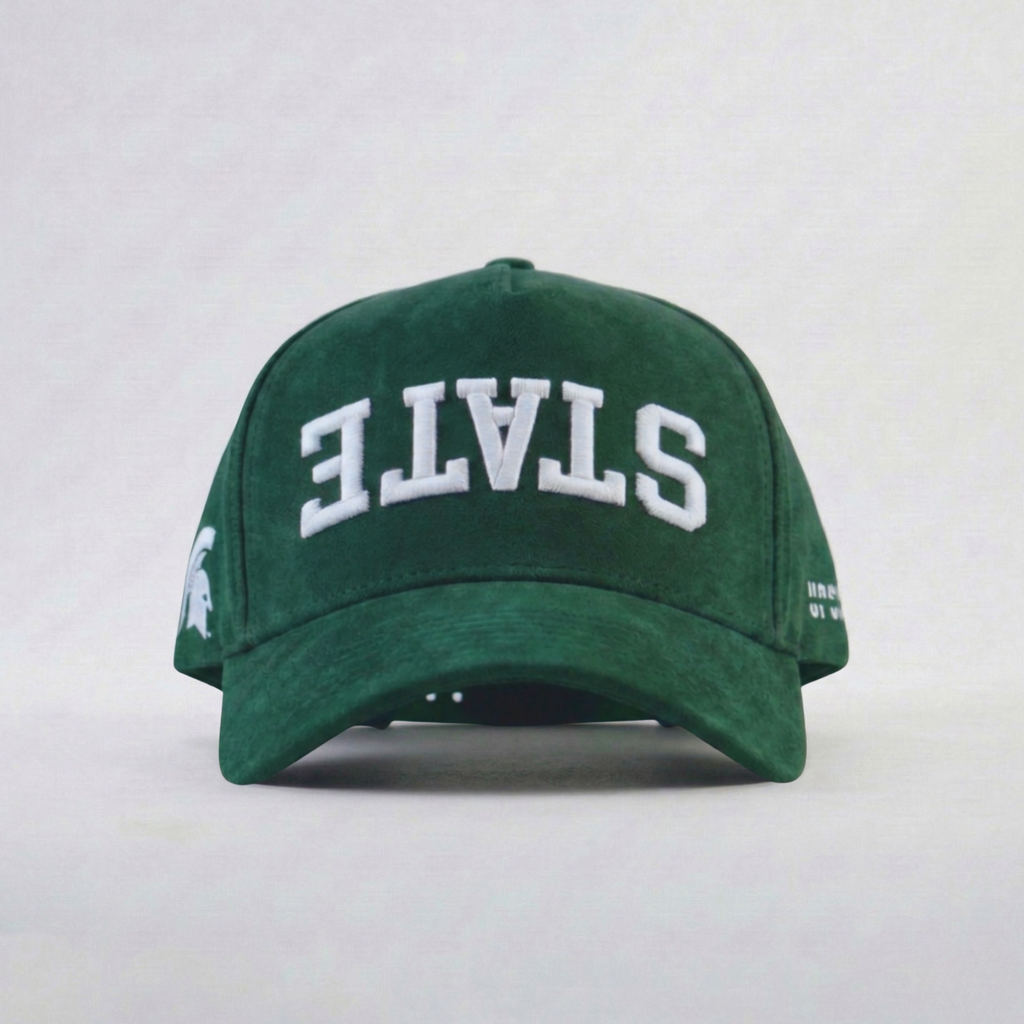 Michigan State Suede Hat - UPSIDE