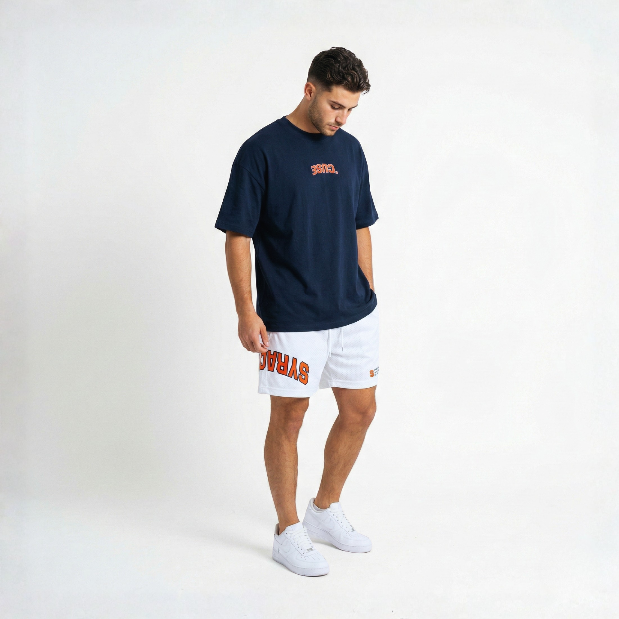 Syracuse Embroidered Oversized Tee - UPSIDE