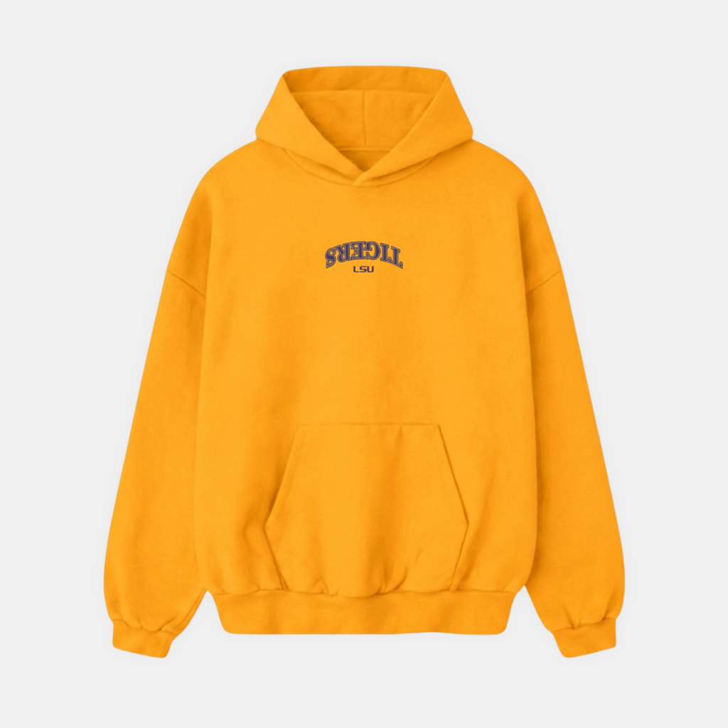 LSU Tigers Embroidered Hoodie - UPSIDE